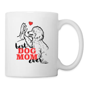 Beste Pudel Mama Poodle Hund - Tasse - Weiß - Rechts