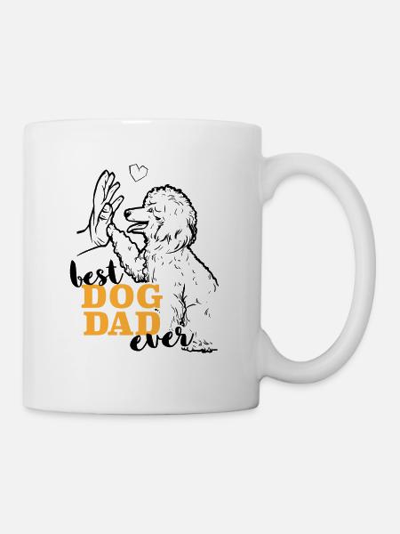 Bester Pudel Papa Pudel - Tasse - Weiß