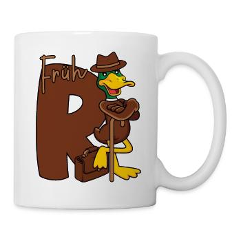 Frührente Rente R Ente Frührentnerin Frührentner - Tasse - Weiß - Rechts