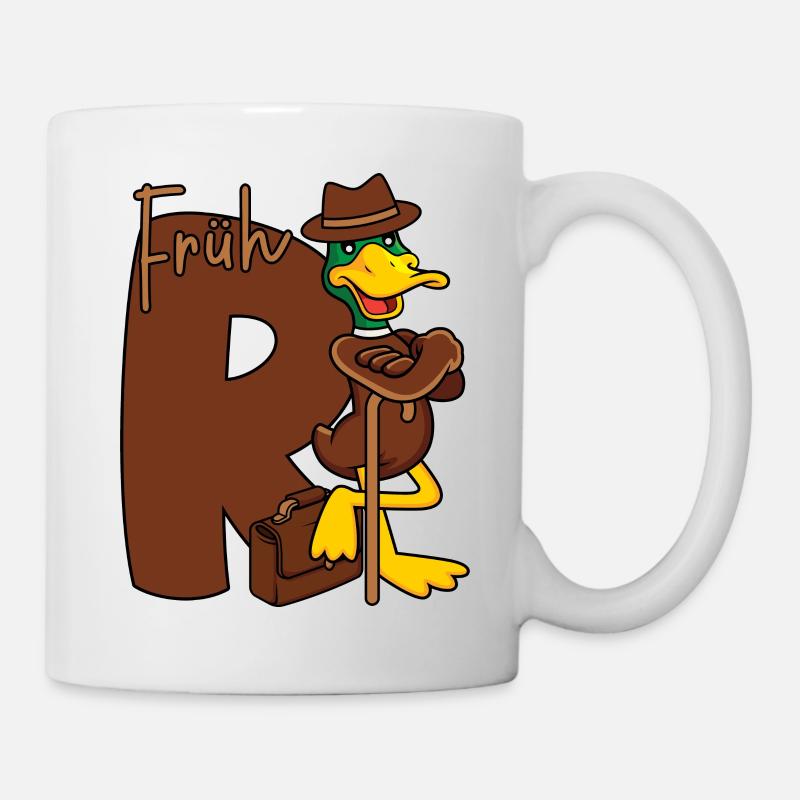 Frührente Rente R Ente Frührentnerin Frührentner - Tasse - Weiß
