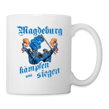 Magdeburg kämpfen und siegen - Tasse - Weiß - Rechts