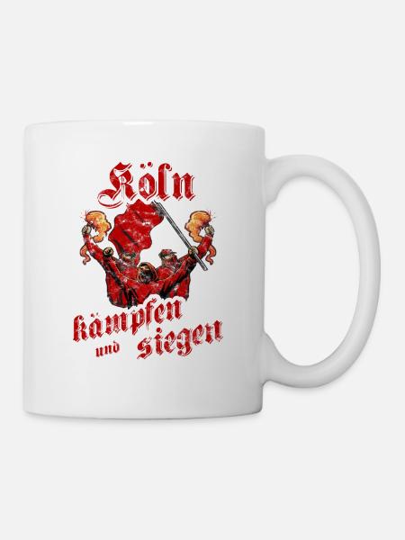 Köln kämpfen und siegen - Tasse - Weiß