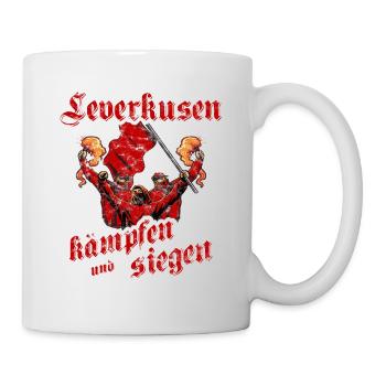 Leverkusen kämpfen und siegen - Tasse - Weiß - Rechts