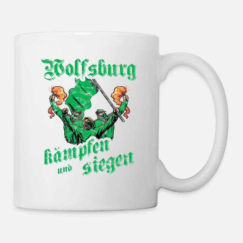 Wolfsburg kämpfen und siegen - Tasse - Weiß