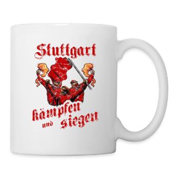 Stuttgart kämpfen und siegen - Tasse - Weiß - Rechts