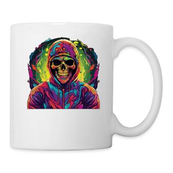 Cooler Skull Totenkopf für deinen coolen Look - Tasse - Weiß - Rechts
