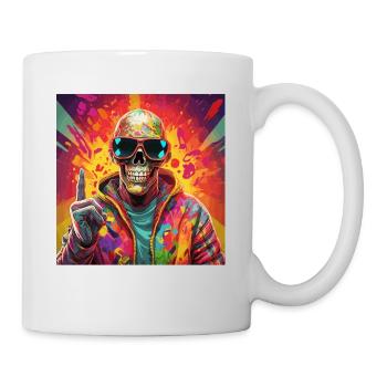 Cooler Skull Totenkopf für deinen coolen Look - Tasse - Weiß - Rechts