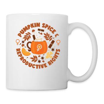 Feminist Fall Autumn Pumpkin Spice - Tasse - Weiß - Rechts