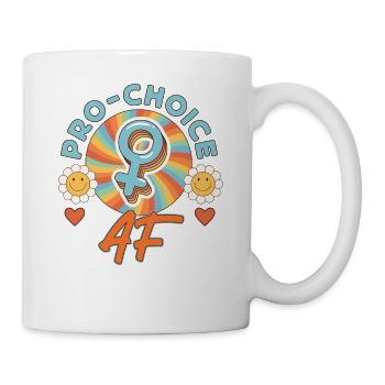 Féministe Rétro Pro-Choix Af - Mug blanc - blanc - Droite