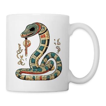 Zich le serpent Egyptien - Mug blanc - blanc - Droite