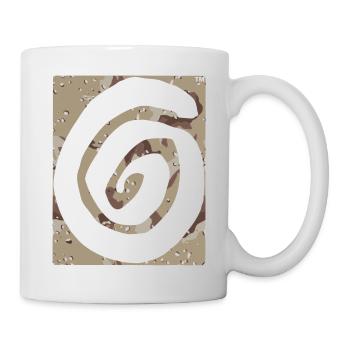 Pation Logo desertcamo inverted - Mug - white - Right