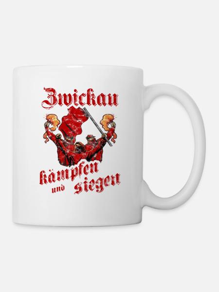 Zwickau kämpfen und siegen - Tasse - Weiß