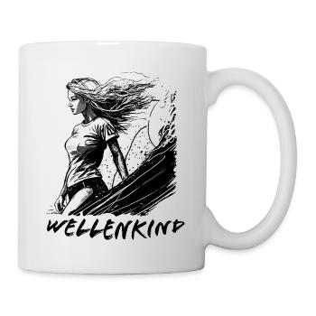 Wellenkind - Das Design für Surfer - Tasse - Weiß - Rechts