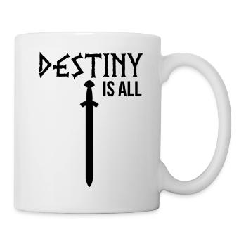 Le destin dit tout - Mug blanc - blanc - Droite