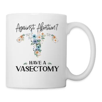Feminist Flower Floral Against - Tasse - Weiß - Rechts