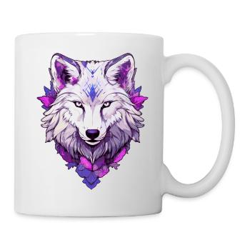 Loup #4 - Mug blanc - blanc - Droite