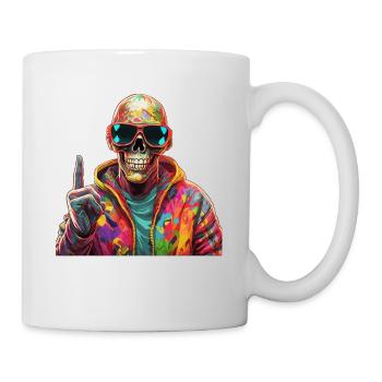Cooler Skull Totenkopf für deinen coolen Look - Tasse - Weiß - Rechts