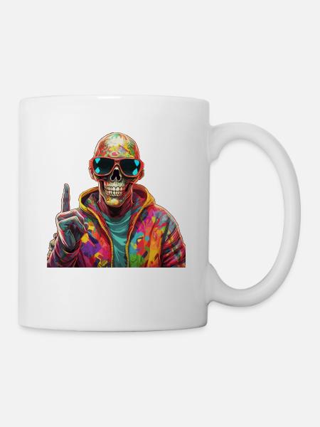 Cool skull skull for your cool look - Mug - white