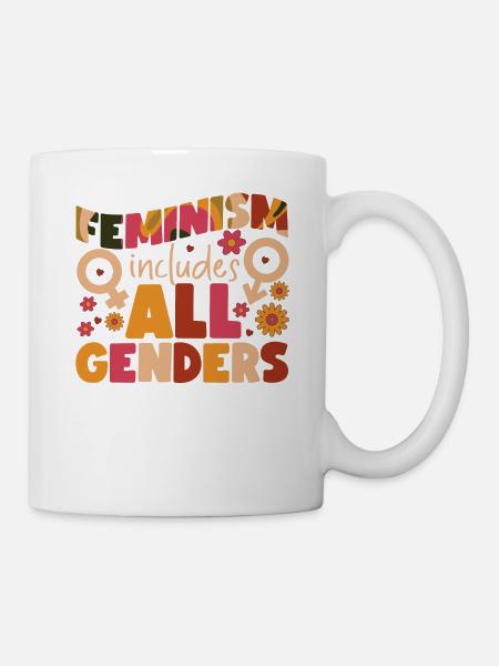 Feminist Feminism Includes All - Tasse - Weiß