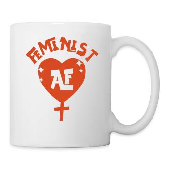 Feminist Feminist Af - Tasse - Weiß - Rechts