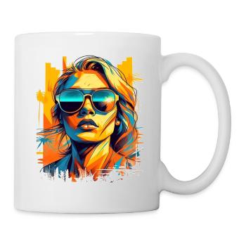 Surferin - Tasse - Weiß - Rechts
