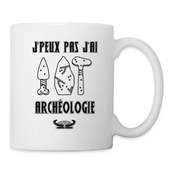 Archéologie - Mug blanc - blanc - Droite