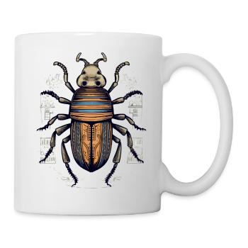 Egyptian insect beetle - Mug - white - Right