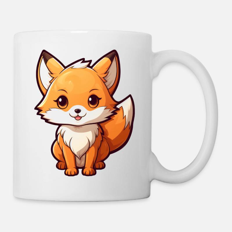 Renard Kawaii - Mug blanc - blanc
