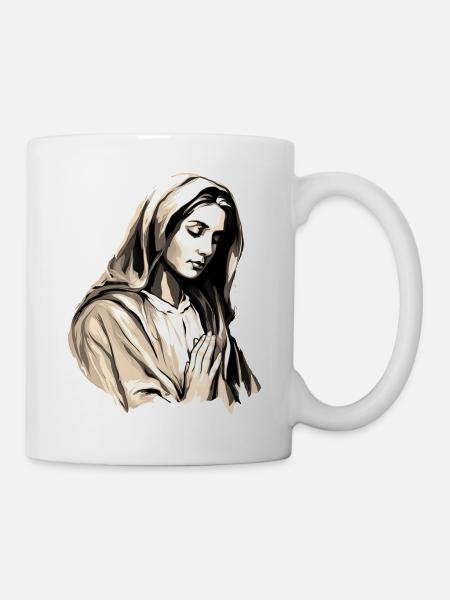 Sainte Marie Marie Vierge Marianne Vierge Marie Sainte - Mug blanc - blanc