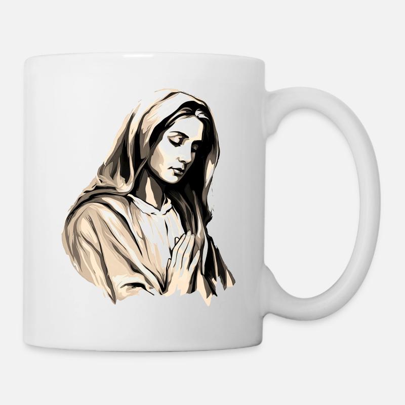 Sainte Marie Marie Vierge Marianne Vierge Marie Sainte - Mug blanc - blanc