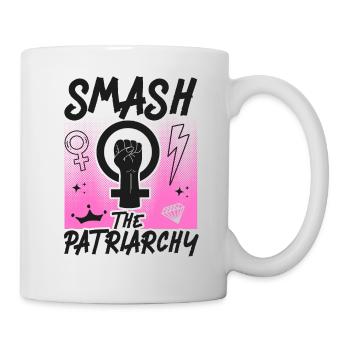 Feminist Smash Patriarchy - Tasse - Weiß - Rechts