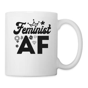 Féministe Féministe Af - Mug blanc - blanc - Droite