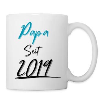Papa seit 2019 - Tasse - Weiß - Rechts