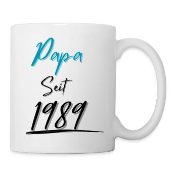 Papa seit 1989 - Tasse - Weiß - Rechts