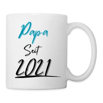 Papa seit 2021 - Tasse - Weiß - Rechts
