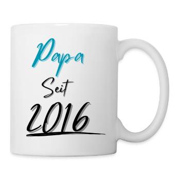 Papa seit 2016 - Tasse - Weiß - Rechts