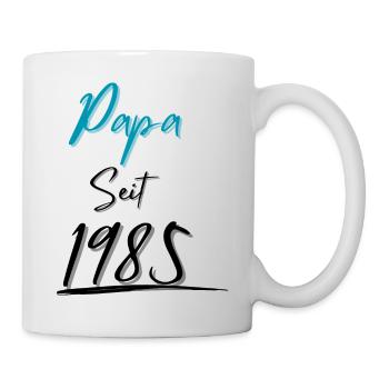 Papa seit 1985 - Tasse - Weiß - Rechts