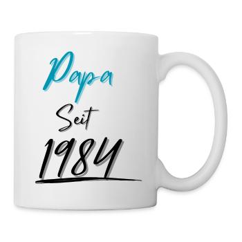 Papa seit 1984 - Tasse - Weiß - Rechts