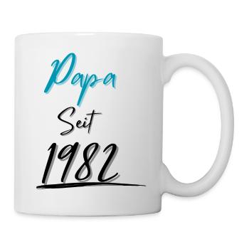 Papa seit 1982 - Tasse - Weiß - Rechts