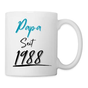 Papa seit 1988 - Tasse - Weiß - Rechts