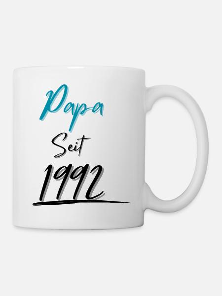 Papa seit 1992 - Tasse - Weiß