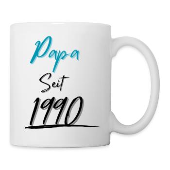 Papa seit 1990 - Tasse - Weiß - Rechts