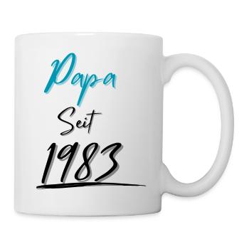 Papa seit 1983 - Tasse - Weiß - Rechts