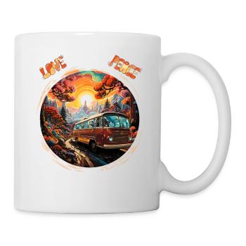 Voyage dans le temps dans les années 70 : un design rétro authentique - Mug blanc - blanc - Droite