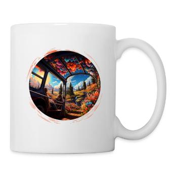 Voyage dans le temps dans les années 70 : un design rétro authentique - Mug blanc - blanc - Droite