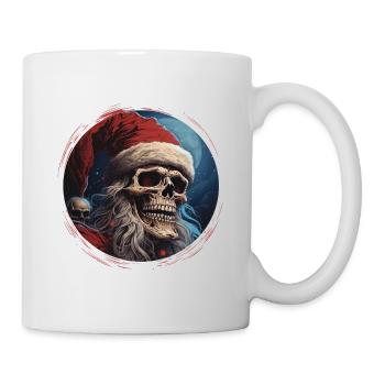 Dark Spell: Le crâne du Père Noël Crâne - Mug blanc - blanc - Droite