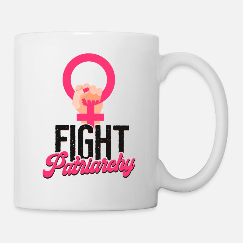 Feminist Fight Patriarchy - Tasse - Weiß
