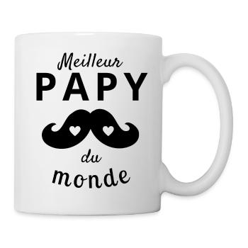 meilleur papy dU MONDE - Mug blanc - blanc - Droite