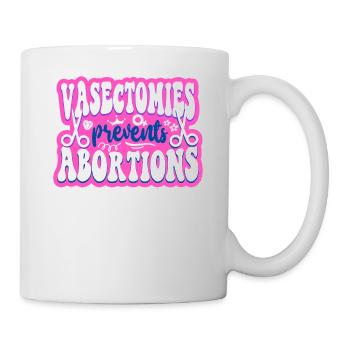 La vasectomie féministe empêche - Mug blanc - blanc - Droite