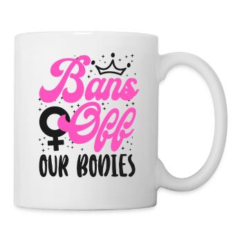 Les féministes bannissent nos corps - Mug blanc - blanc - Droite